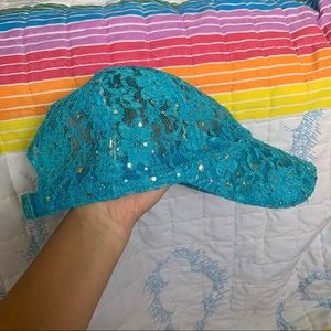 Sparkly Lace Baseball Cap